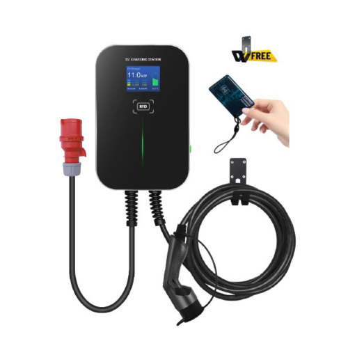 Ładowarka samochodowa EV Wallbox BESEN RFID 11kW z wtykiem siłowym 16A